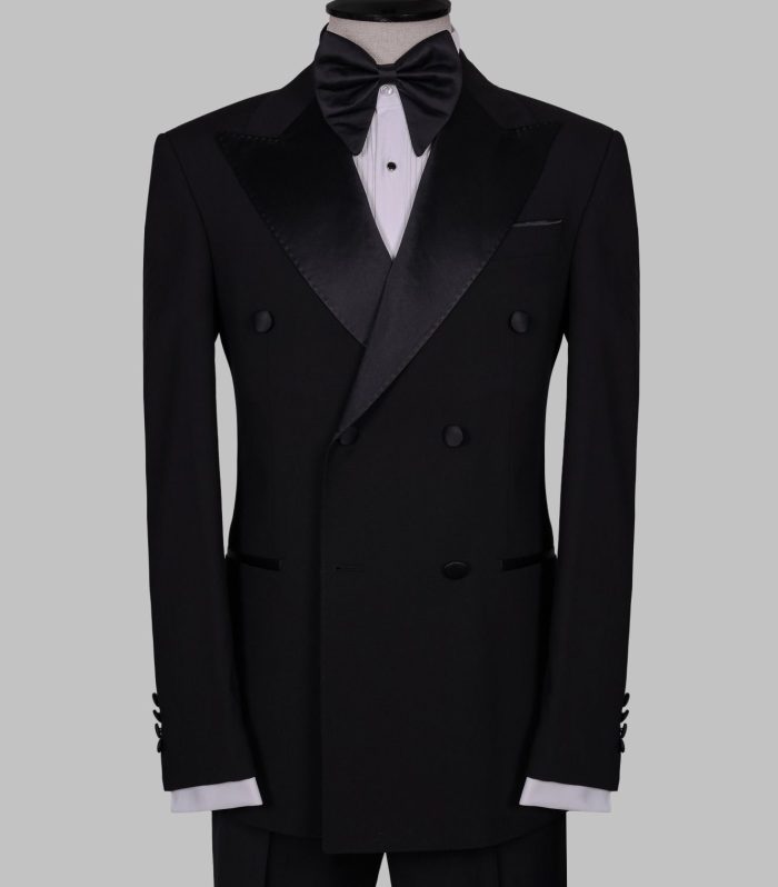 Imperial Black Double-Breasted Tuxedo